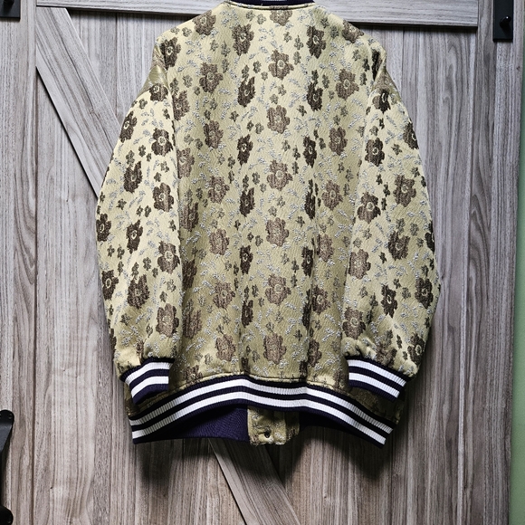 Anthropologie Pilcro Slouchy Floral Bomber Jacket - Picture 7 of 16